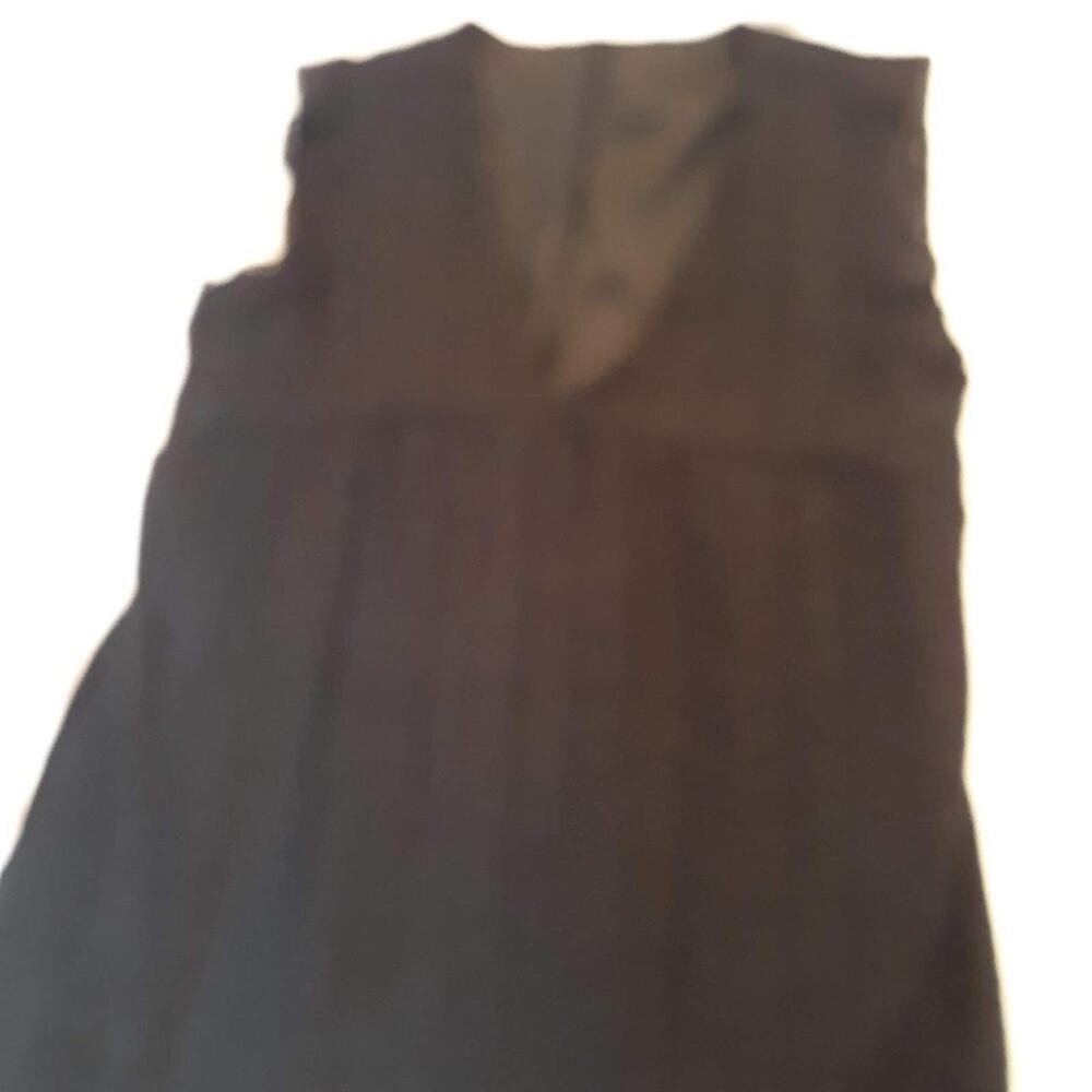 Black Eyelet Mini Dress with Romper lining Size M - see measurements